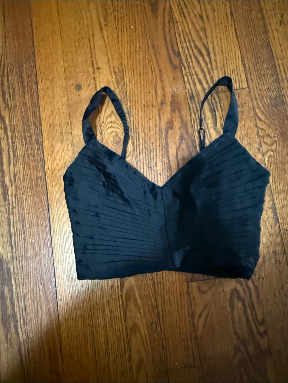 Abercrombie & Fitch Black Pleated Bralette